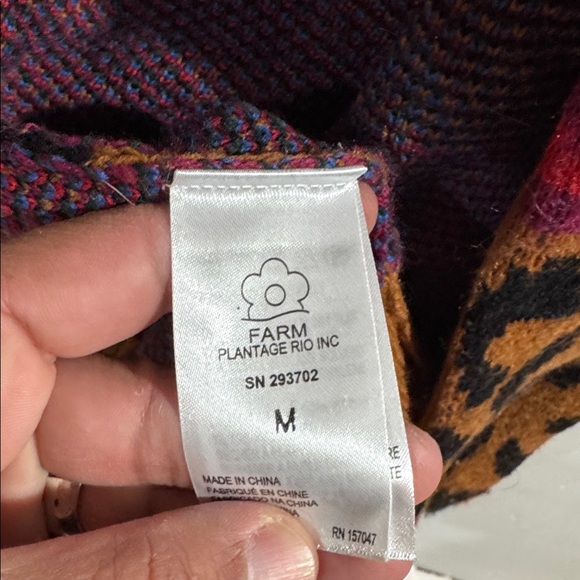 FARM Rio oversize Leopard Pattern Cardigan - Picture 9 of 10